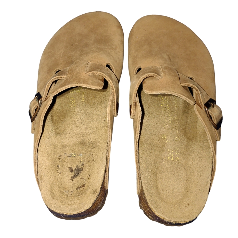 Birkenstock Papillio Boston Mules Tobacco Brown Size 9
